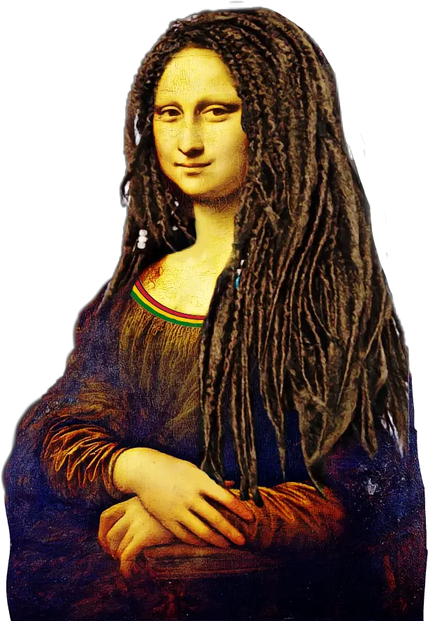  Rasta Monalisa Painting Is So Famous Png Dreads Png