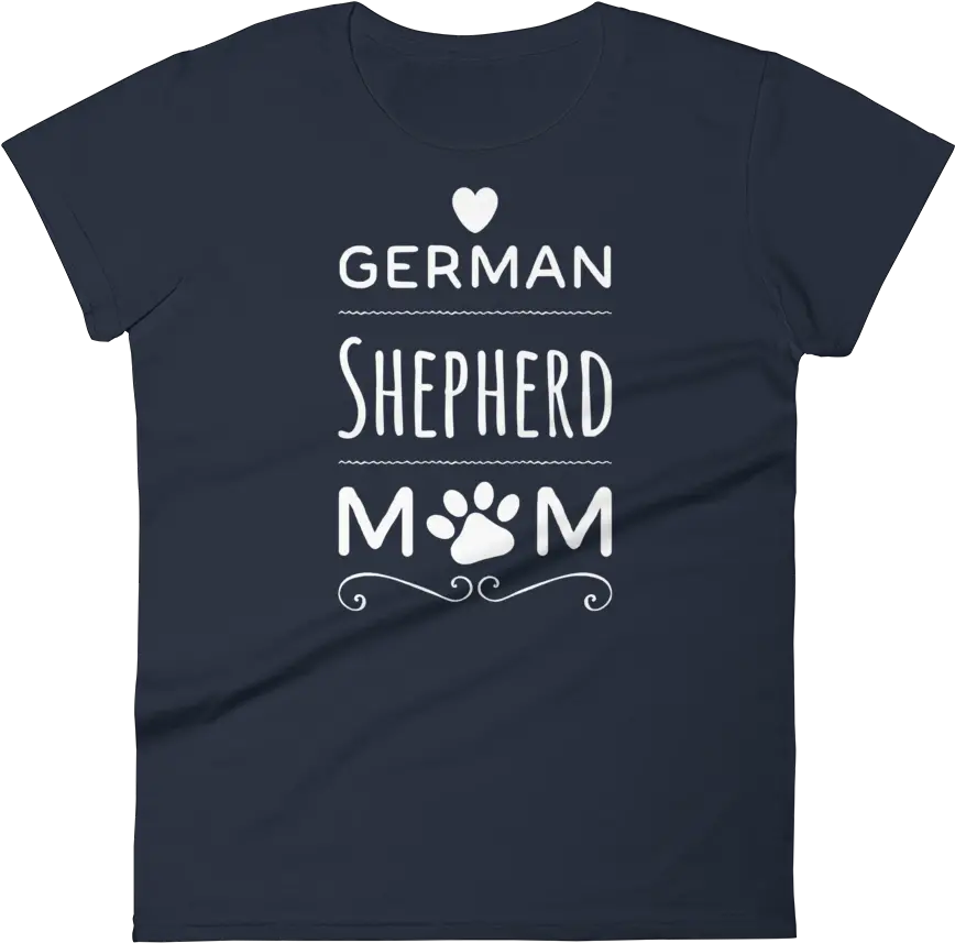  German Shepherd Dog Mom Womenu0027s T Shirt White Print Unisex Png German Shepherd Dog Icon