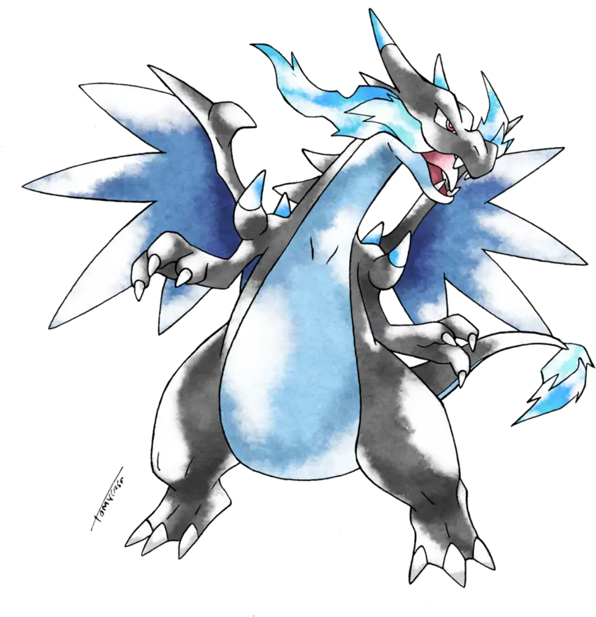  Picture Of Charizard X Posted By John Sellers Mega Charizard X Gen 1 Png Charizard Transparent