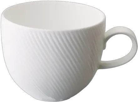  Flute 375ml Mug White Coffee Cup Png Tea Cup Transparent