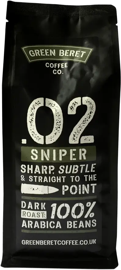  02 Sniperblendgreenberetcoffeeco U2013 Hhour Cappuccino Png Sniper Transparent