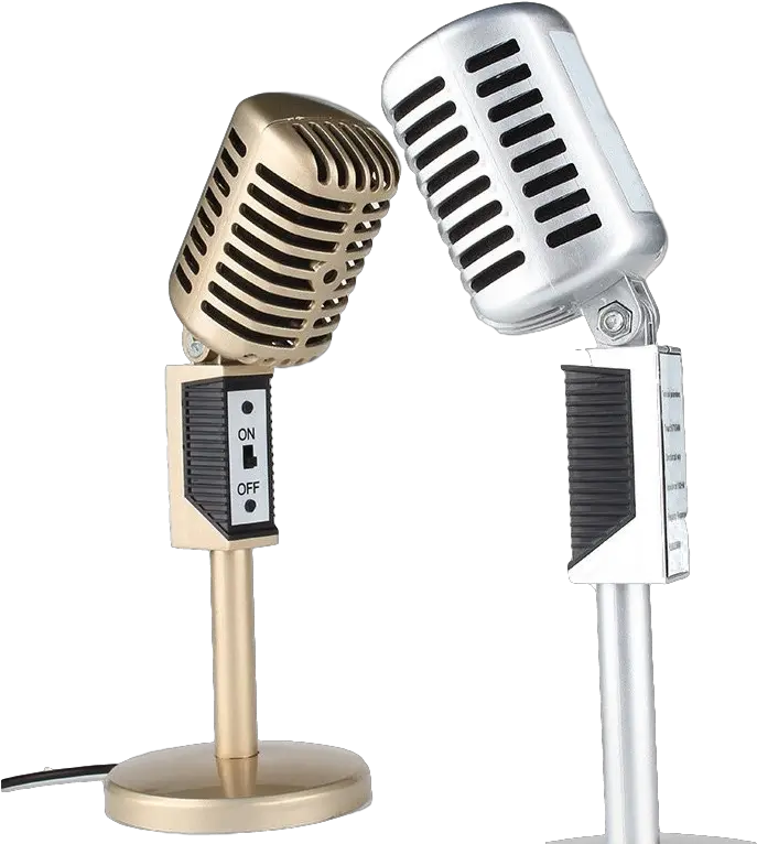  Nmc01 Vintage Style Desktop Microphone Singing Png Studio Mic Png