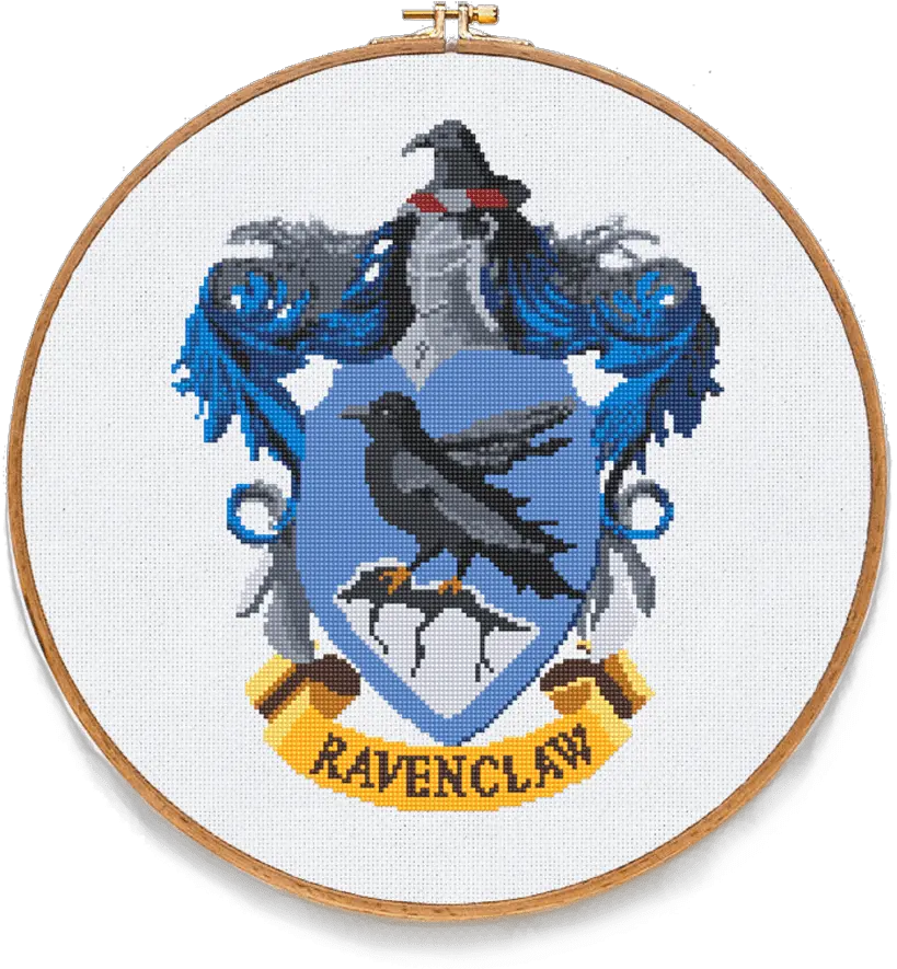  Ravenclaw Crest Png Ravenclaw Cross Stitch Pattern Hogwarts Transparent