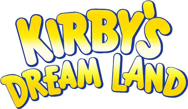  Kirbys Dream Land Title Screen Png Kirby Png