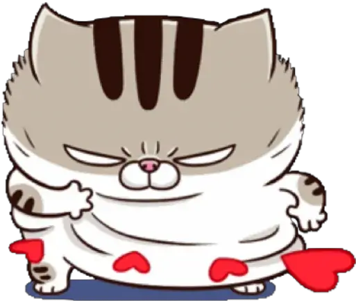  Sticker Maker Fat Ami Fat Cat Transparent Sticker Png Fat Png