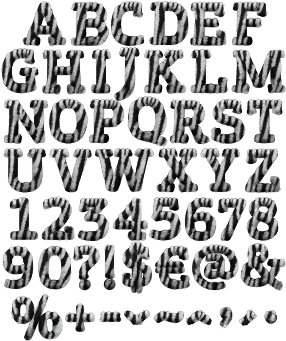  Zebra Font Handmadefont Calligraphy Png Zebra Transparent Background