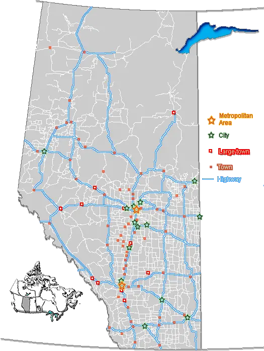  Fileab Townsroadspng Wikipedia Alberta Highway Map Town Png