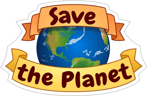  Hd Save The Planet Earth Sticker Globe Png Planet Earth Png