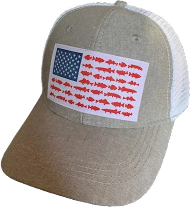  Lund Usa Flag Fish Design Hat Baseball Cap Png Usa Flag Transparent