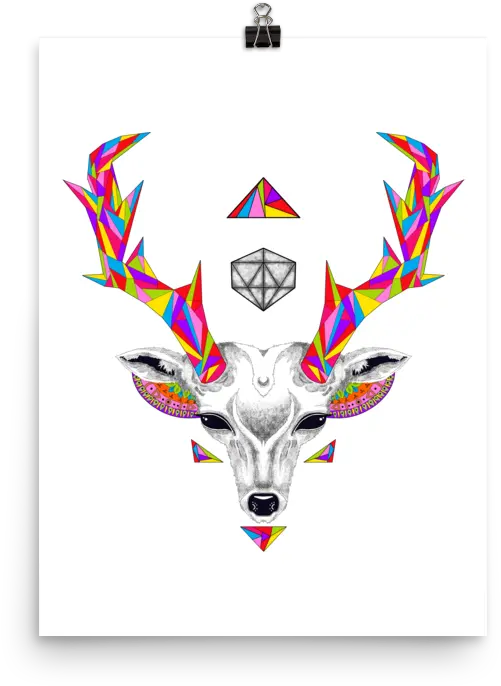  Deer Head D20 Mini Art Print Emblem Png D20 Png