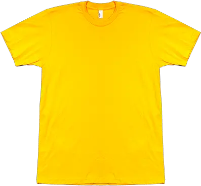  T Shirt Fruit Of The Loom Yellow T Shirt Png Shirt Template Png