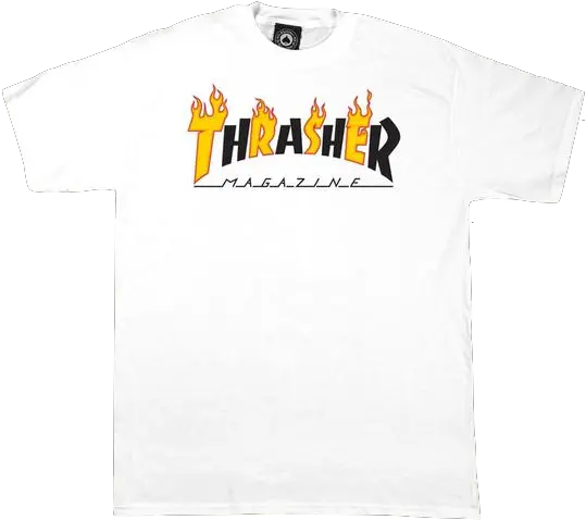  Download Hd Thrasher Flame Mag Bcash Shirt Png Thrasher Png