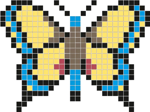  Pixel Art Butterfly Color By Number Apk 16 Download Apk Pixel Art Papillon Facile Png Colorful Butterfly Icon