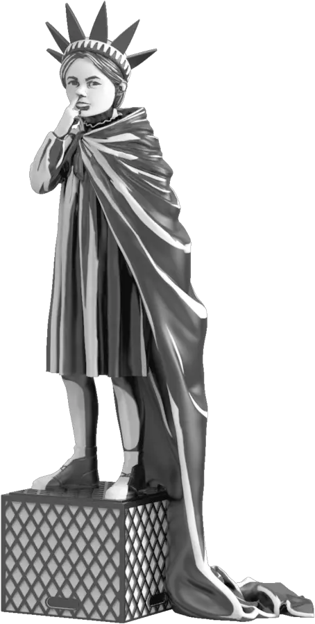  Liberty Girl By Brandalised Liberty Girl Mighty Jaxx Png Statue Of Liberty Transparent