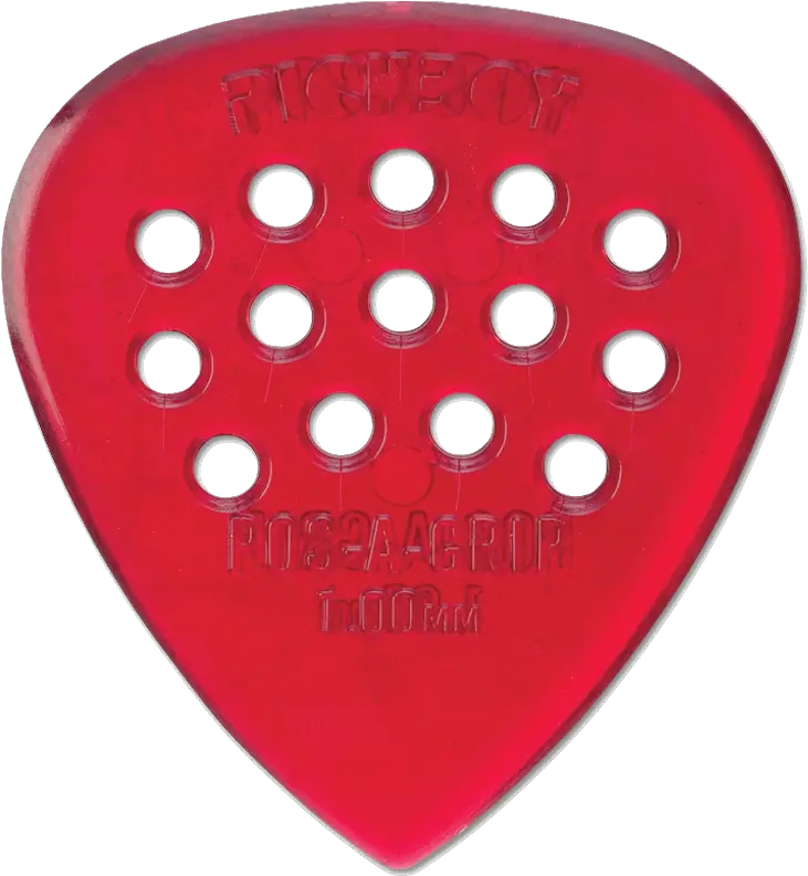  Heavy Red Polycarb Pos A Grip Guitar Pick Guitar Pick Png Guitar Pick Png