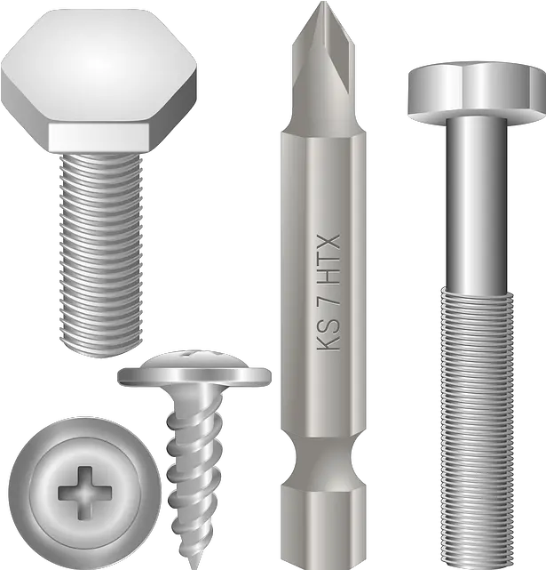  Screw Bolt Metallic Baut Png Screw Png