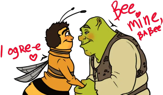  Image 901054 Bee Shrek Test In The House Know Your Meme Shrek And Barry Bee Benson Png Shrek Face Png