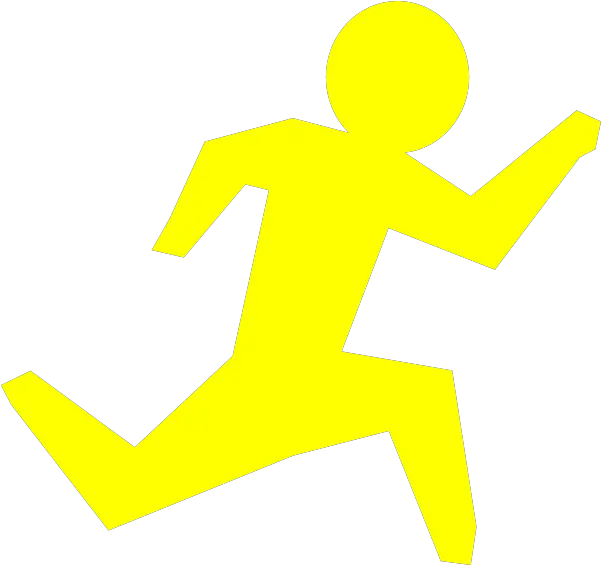  Running Man Yellow Clip Art At Clkercom Vector Clip Art Man In Yellow Running Png Running Man Logo