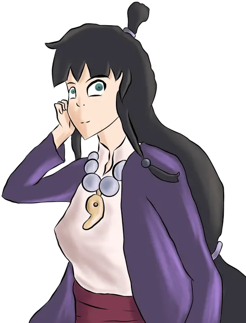  Waifustwitter Hime Cut Png Maya Fey Icon