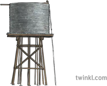  Water Tank Illustration Twinkl Chair Png Water Tower Png