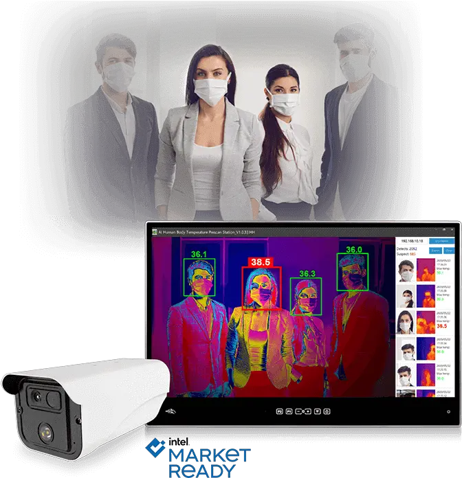  Body Temperature Monitoring Solution Thermal Monitoring System Png Monitoring Compliance Icon