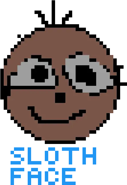  Pixilart Sloth Face By Tigertobias Dot Png Sloth Icon