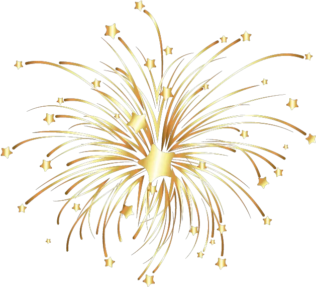  Download Vector Euclidean Fireworks Golden Free Gold Transparent Fireworks Png Fireworks Clipart Png