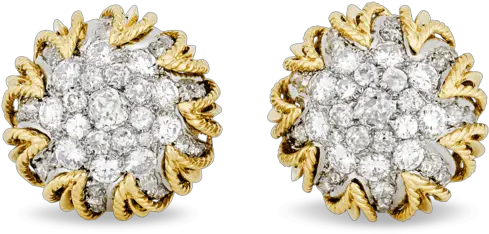  Gold And Diamond Earrings By Van Cleef U0026 Arpels 1200 Png