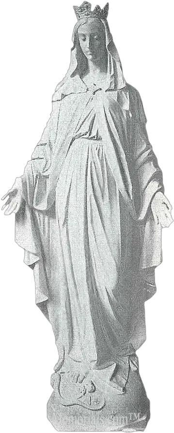  Lady Of Miracles Marble Statue Classical Sculpture Png Our Lady Of Lourdes Icon