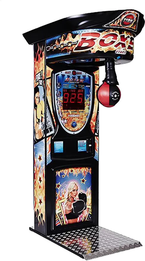  Boxer Fire Boxing Machine Arcade Game Boxing Game Machine Png Arcade Machine Png