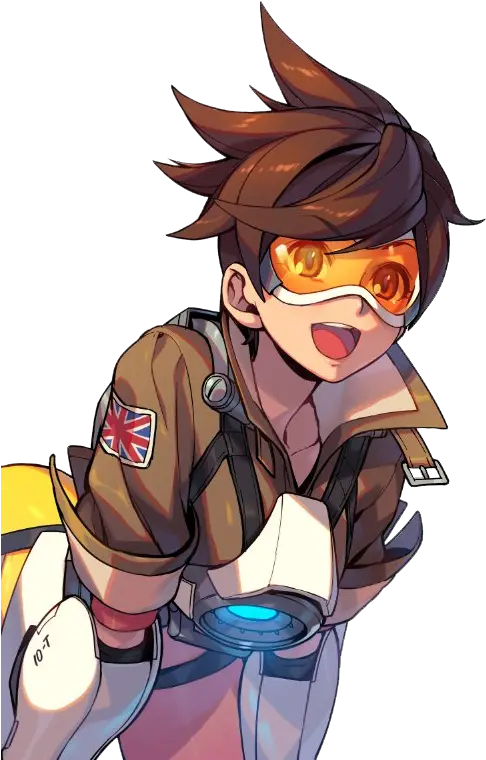  Cropped Background Tracer Anime Tracer Fanart Png Tracer Transparent