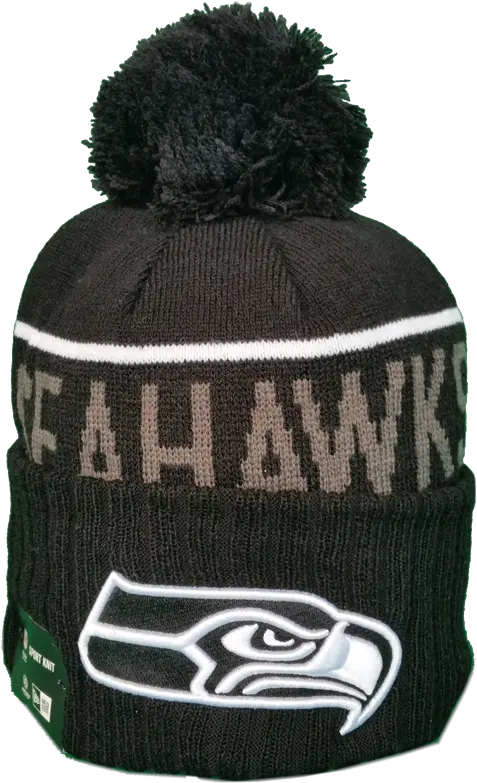  Seattle Seahawks Fleece Lined Black Pom Seattle Seahawks Png Seahawks Logo Black And White