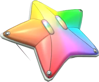  Rainbow Starchute Super Mario Wiki The Mario Encyclopedia Mario Kart Tour Star Glider Png Lava Iris Icon White