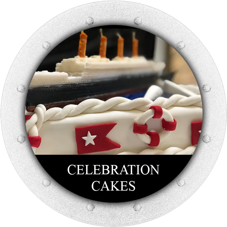  Titanic Celebration Cakes And Themed Extras Great American Bagel Bakery Png Titanic Logo