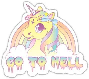  Unicorns Pastel Goth Transparent U0026 Png C 2542275 Png Go To Hell Unicorn Hell Png