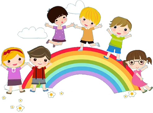 Download Child Clipart Peace Child Rainbow Png Png Image Children With Rainbow Background Clipart Children Clipart Png