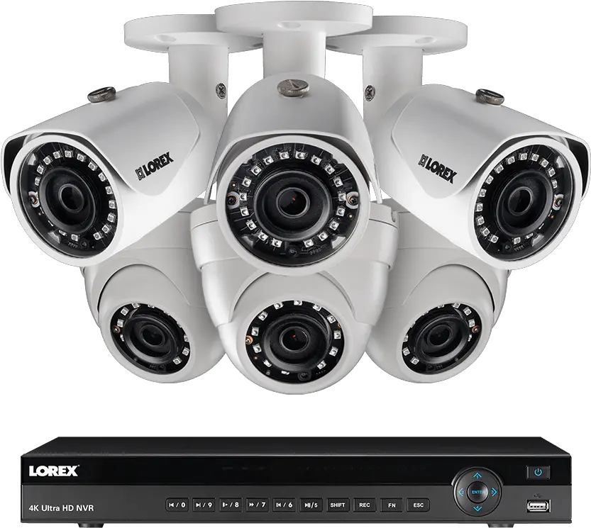  8 Channel 2k Home Security System With 6 Weatherproof Ip 5mp Camera Lorex Png Transformers Icon For Windows 7