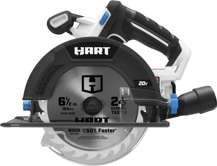  20v 6 12 Circular Saw Battery Not Included Hart Tools Hart Circular Saw Png Saw Transparent