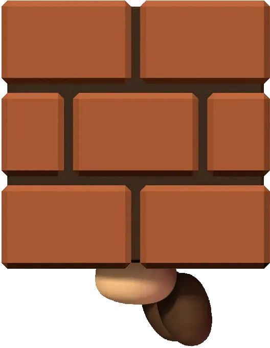  Download Block Goomba Mario Wii 2 Transparent Mario Brick Png Goomba Png