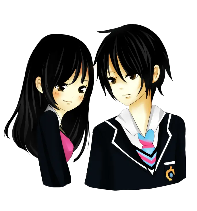  Anime Love Couple Png Pic New Love Stickers Couple Full Love Couple Stickers Png Couple Png