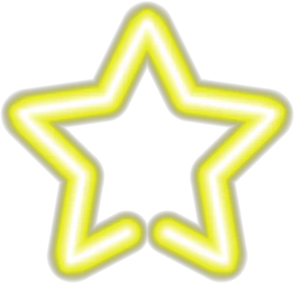  Download Neon Star Png Yellow Neon Png Full Size Png Orange Neon Png