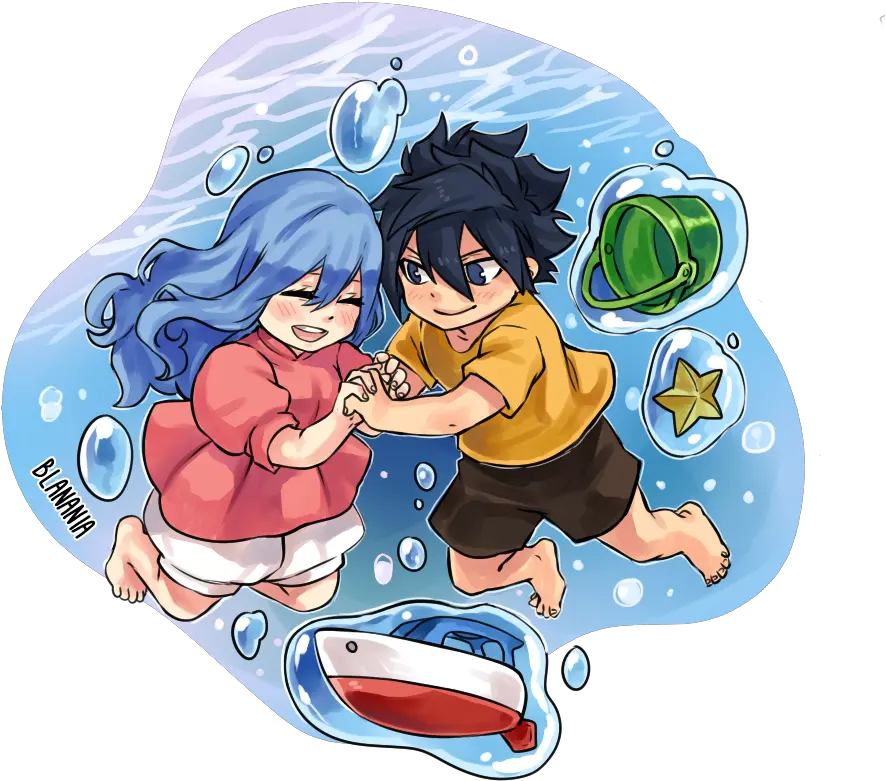  Download Hd Fairy Tail Juvia And Gruvia Image Studio Fairy Tail Studio Ghibli Png Studio Ghibli Png