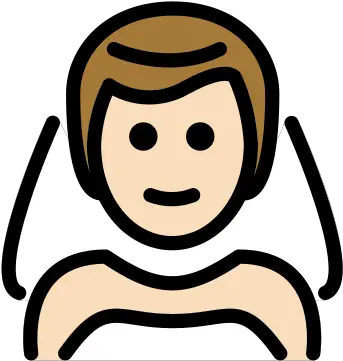  U200d Man With Veil Light Skin Tone Emoji Openmoji Png Veil Icon