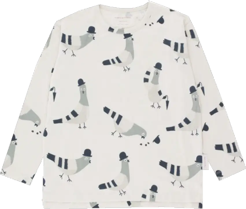  Download Tiny Cottons Ls Relaxed Tee Pigeons Pigeon Tiny Pattern Png Tiny Png