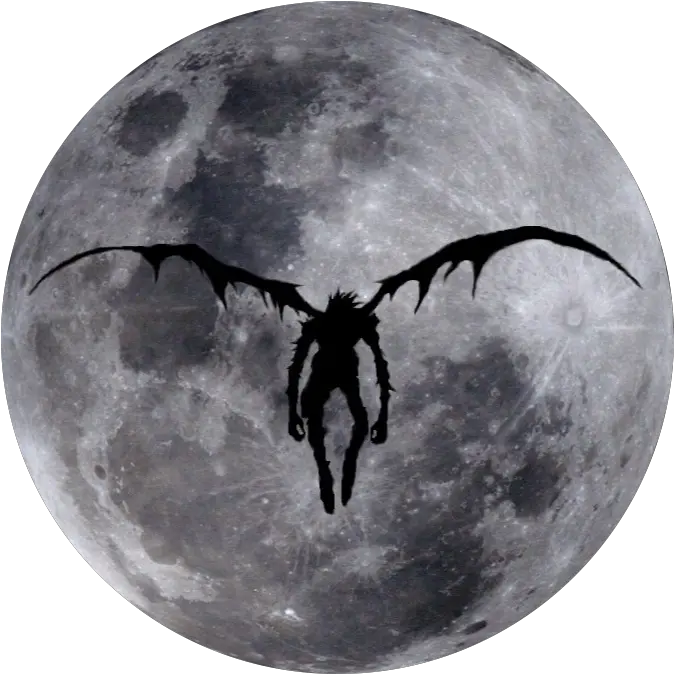  Ryuk Death God Deathgod Dead Deathnote Anime Moon Monst Transparent Transparent Background Moon Png Ryuk Png