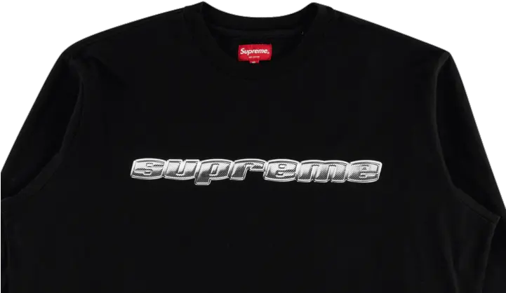  Supreme Chrome Logo Ls Top Fw 19 Su7856 Active Shirt Png Chrome Logo