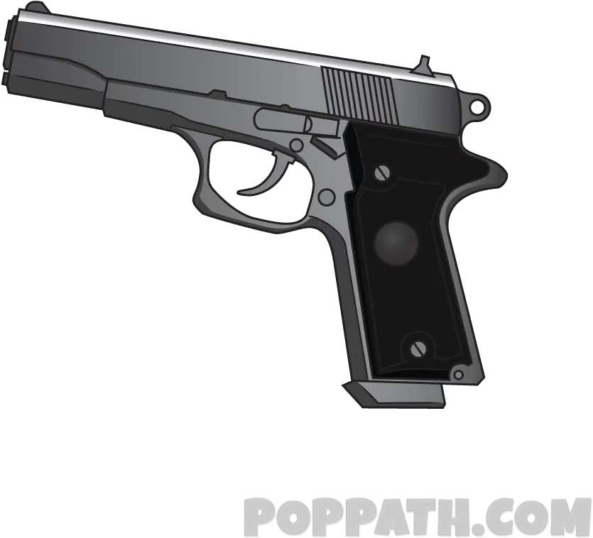  Pistol Drawing Png How To Draw A Handgun Transparent Colt Double Eagle Airsoft Pistol Png