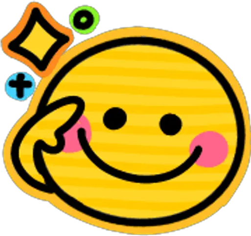  Sticker Maker Kawaii Emojis 3 Happy Png Code Icon Bbm