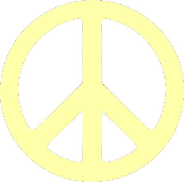  Peace Sign Clipart Kid 2 Yellow Transparent Peace Sign Png Peace Sign Transparent Background