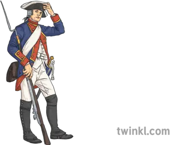  American Revolutionary Soldier Musket Military Uniform Png Musket Png